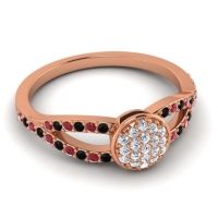 Statement Floral Pave Mudrita Ring