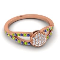 Statement Floral Pave Mudrita Ring