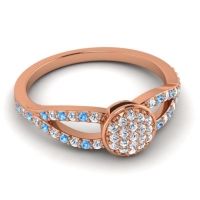 Statement Floral Pave Mudrita Ring