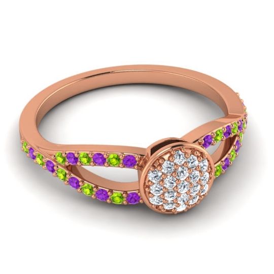 Statement Floral Pave Mudrita Ring