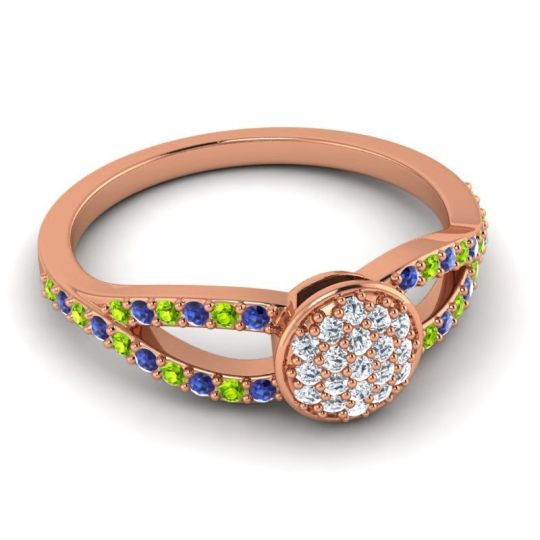 Statement Floral Pave Mudrita Ring