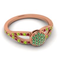 Statement Floral Pave Mudrita Ring