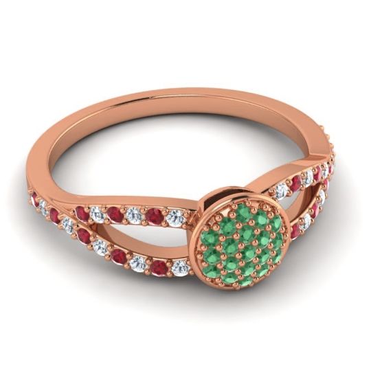Statement Floral Pave Mudrita Ring