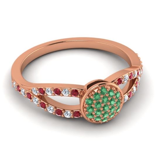 Statement Floral Pave Mudrita Ring