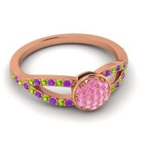Statement Floral Pave Mudrita Ring