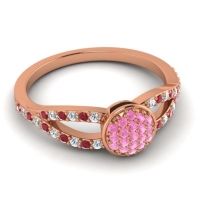 Statement Floral Pave Mudrita Ring
