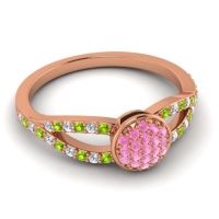 Statement Floral Pave Mudrita Ring
