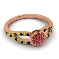 Statement Floral Pave Mudrita Ring