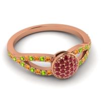 Statement Floral Pave Mudrita Ring
