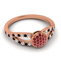 Statement Floral Pave Mudrita Ring