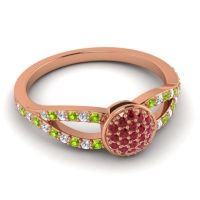 Statement Floral Pave Mudrita Ring
