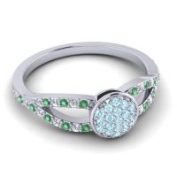 Statement Floral Pave Mudrita Ring