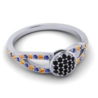 Statement Floral Pave Mudrita Ring