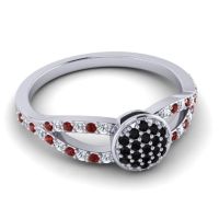 Statement Floral Pave Mudrita Ring