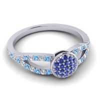 Statement Floral Pave Mudrita Ring