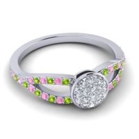 Statement Floral Pave Mudrita Ring