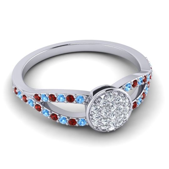 Statement Floral Pave Mudrita Ring