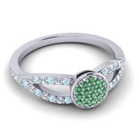 Statement Floral Pave Mudrita Ring
