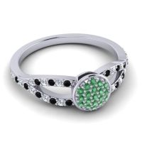 Statement Floral Pave Mudrita Ring