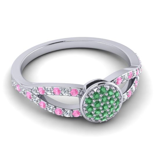 Statement Floral Pave Mudrita Ring