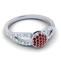 Statement Floral Pave Mudrita Ring
