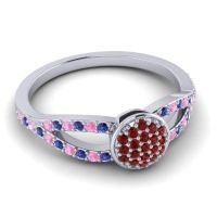 Statement Floral Pave Mudrita Ring