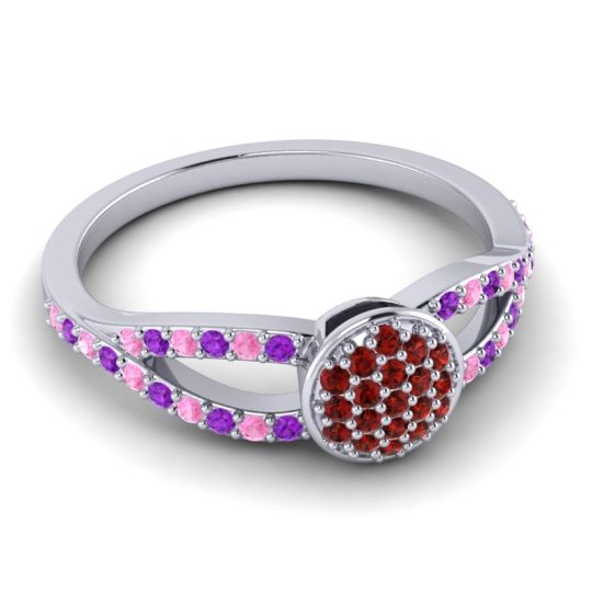Statement Floral Pave Mudrita Ring