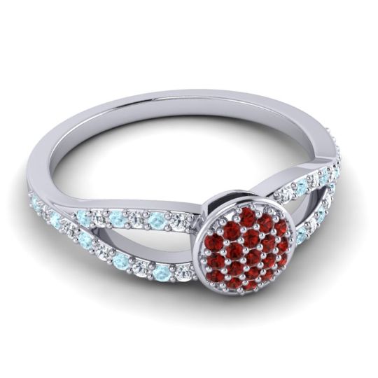 Statement Floral Pave Mudrita Ring