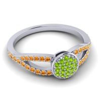 Statement Floral Pave Mudrita Ring