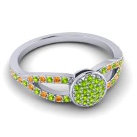 Statement Floral Pave Mudrita Ring