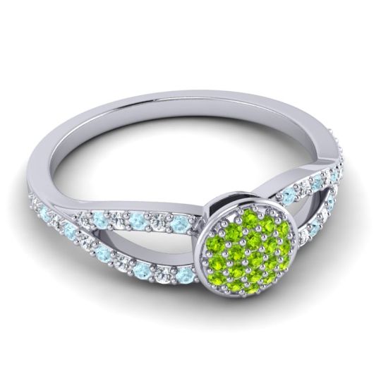 Statement Floral Pave Mudrita Ring