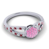Statement Floral Pave Mudrita Ring