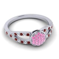 Statement Floral Pave Mudrita Ring