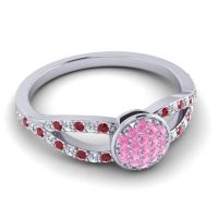 Statement Floral Pave Mudrita Ring