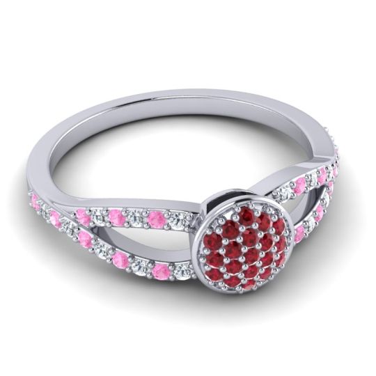 Statement Floral Pave Mudrita Ring