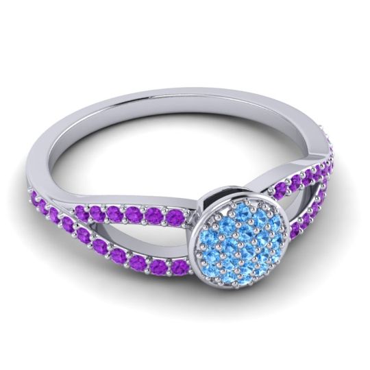 Statement Floral Pave Mudrita Ring