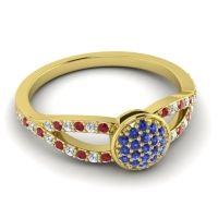 Statement Floral Pave Mudrita Ring