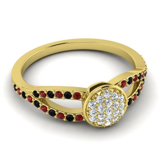 Statement Floral Pave Mudrita Ring