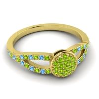 Statement Floral Pave Mudrita Ring