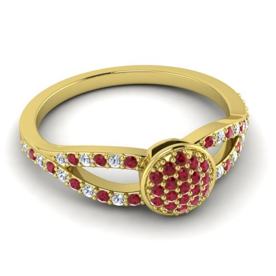 Statement Floral Pave Mudrita Ring