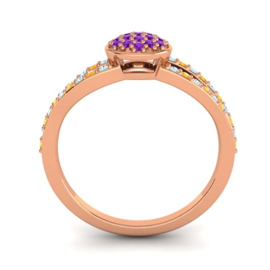 Statement Floral Pave Mudrita Ring
