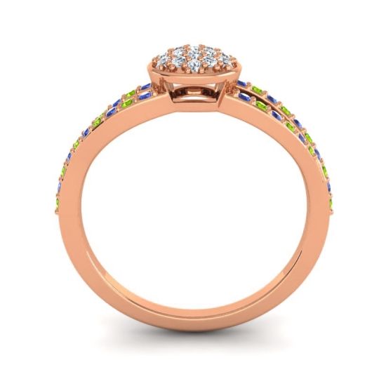 Statement Floral Pave Mudrita Ring