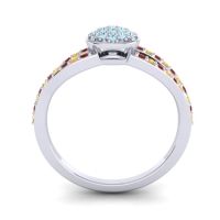 Statement Floral Pave Mudrita Ring