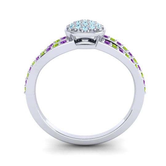 Statement Floral Pave Mudrita Ring