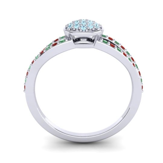 Statement Floral Pave Mudrita Ring