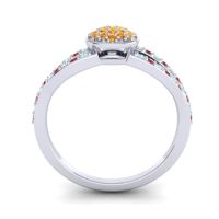 Statement Floral Pave Mudrita Ring