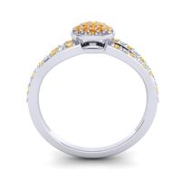 Statement Floral Pave Mudrita Ring