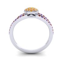 Statement Floral Pave Mudrita Ring