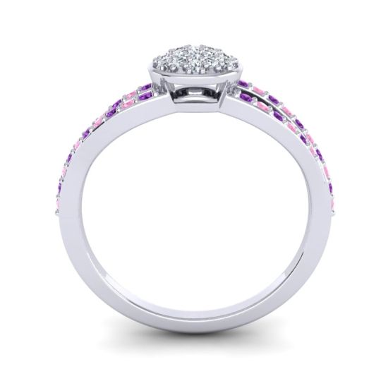 Statement Floral Pave Mudrita Ring