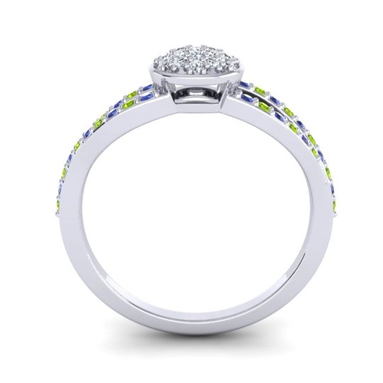 Statement Floral Pave Mudrita Ring